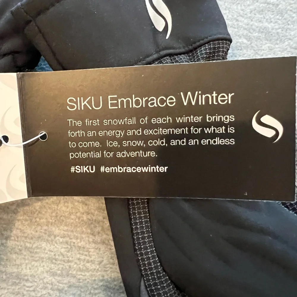 SIKU gloves‎ soft shell women M black grip lined winter premium touch screen new